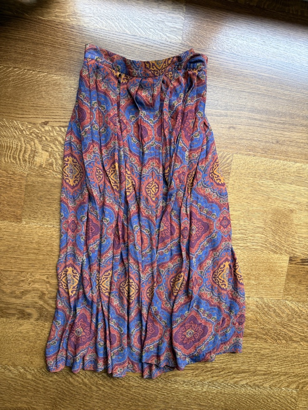 Vintage Liz Claiborne Printed Midi Skirt